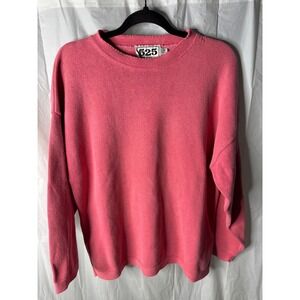 525 Made in America Pink Cotton Knit Sweater One Size